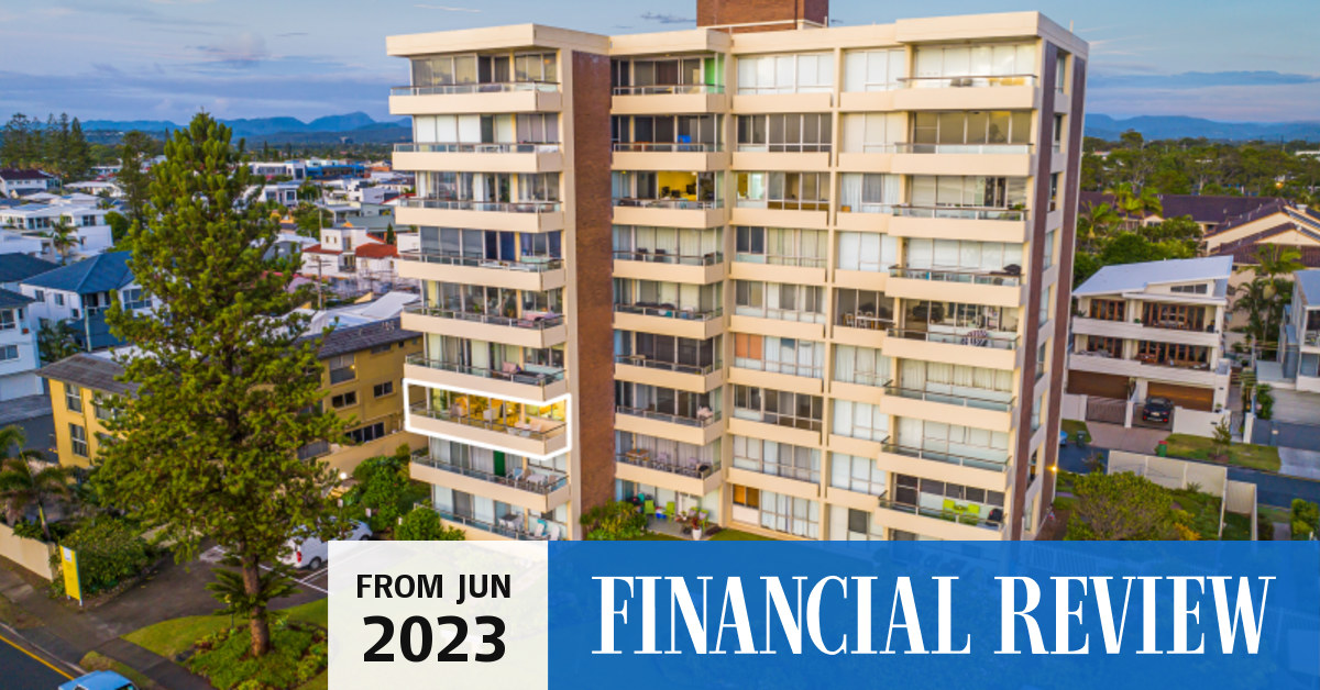 Brisbane house prices Gold Coast unrenovated apartment on Marine